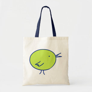 Green And Blue Bird Tote Bag