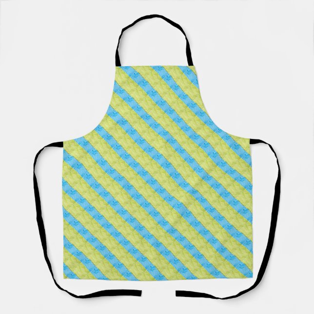 green and blue blocks apron (Front)