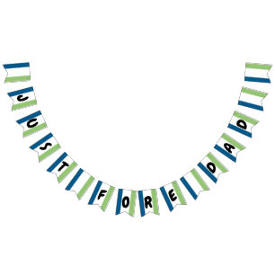 Green and Blue Bunting