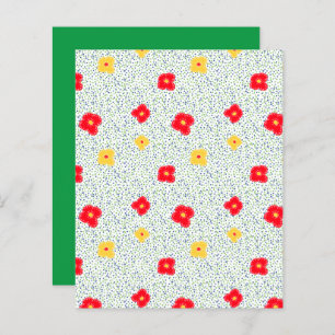 Green and Blue Circles and Dots Scrapbook paper