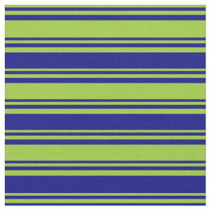 Green and Blue Coloured Striped/Lined Pattern Fabric