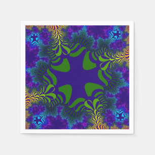 Green and Blue Cross Napkin