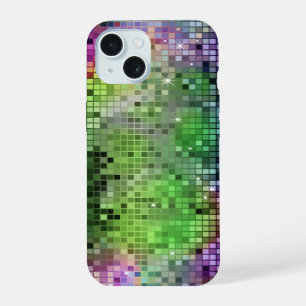 Green And Blue Disco Glitter & Sparkles Print iPhone 15 Case