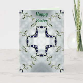 Green and Blue Easter card pattern ~