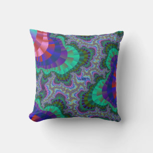 Green and Blue Gear Cushion