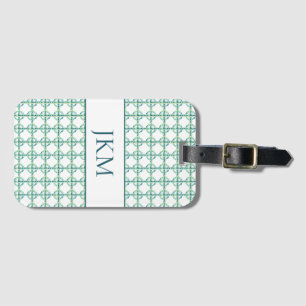Green and Blue Luggage Tag