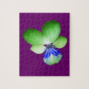 Green and Blue Pansy Puzzle