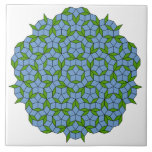 Green and Blue Penrose Rhombus Pattern Tile<br><div class="desc">This design features an elegant interlocking pattern of two different rhombus shapes in green and blue. It produces a beautiful geometric effect that is a joy to look at. Penrose tiling patterns are named after Oxford mathematician and physicist Roger Penrose, who worked on them in the 1970s; in 2020, he...</div>