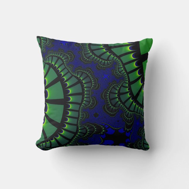 Green and Blue Remix Cushion (Front)