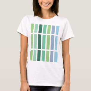 Green and Blue Stripes T-Shirt