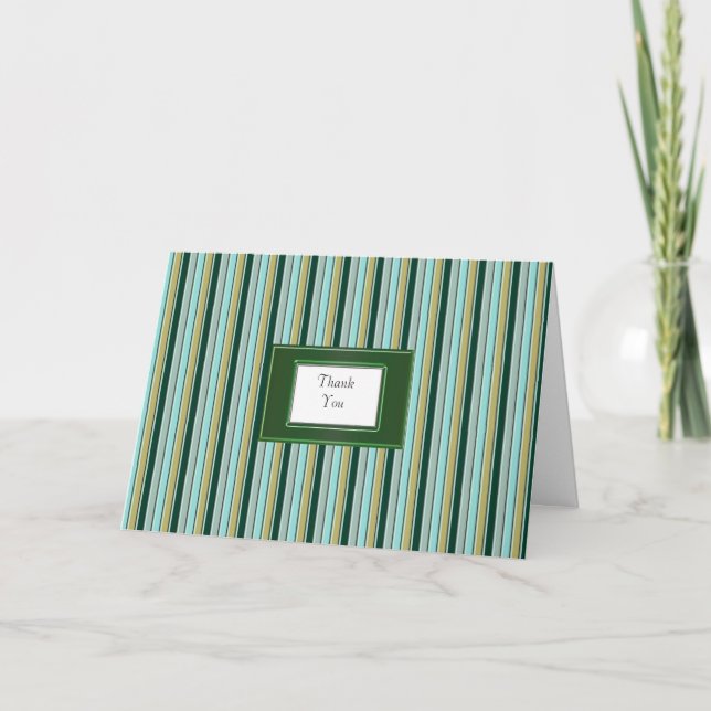 Green and Blue Thank You Notes (Front)