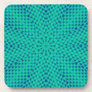 Green and Blue Waves Coaster
