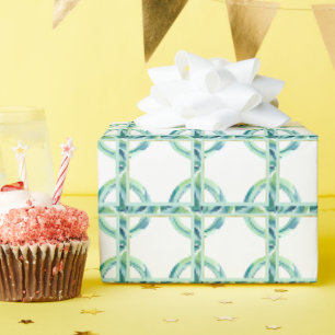 Green and Blue Wrapping Paper