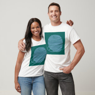 Green and Blue Yarn Ball T-Shirt