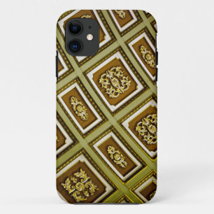 Green and Brown Architecture Print iPhone 11 Case