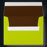 Green and Brown Lined Envelopes<br><div class="desc">Customisable envelopes for weddings,  baby showers,  sweet sixteens,  quinceaneras,  and more!</div>