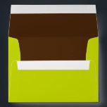Green and Brown Lined Envelopes<br><div class="desc">Customisable envelopes for weddings,  baby showers,  sweet sixteens,  quinceaneras,  and more!</div>