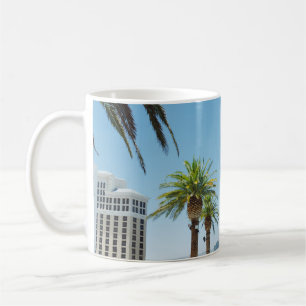 Green and brown palm trees coffee mug