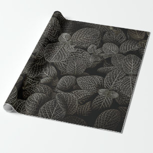 GREEN AND BROWN PINE CONES WRAPPING PAPER