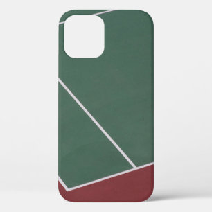 Green and brown sports field illustration iPhone 12 case
