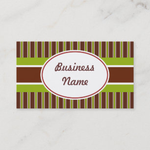 Green and Brown Vintage Business Card