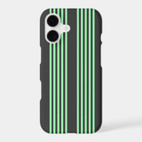 Green and charcoal five stripes pattern