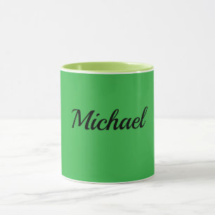 Green and Chartreuse Green Template Mug