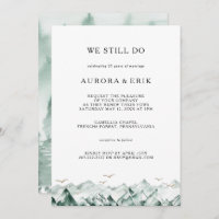 Green and Gold Mountain We Still Do Vow Renewal In