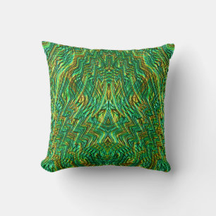 Green and Gold Pattern ~ Cushion