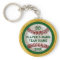 Green and Gold Personalised Baseball Keychains