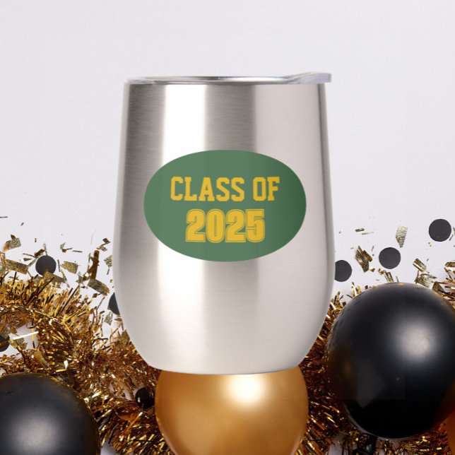 Green and Gold School Colours Class Year (In Situ (Graduation Party))
