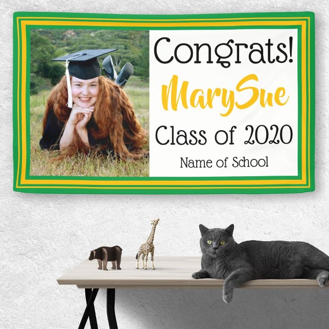 Green and Gold School Colours Photo Banner (Creator Uploaded)