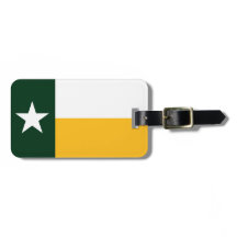 Green and Gold Texas Flag