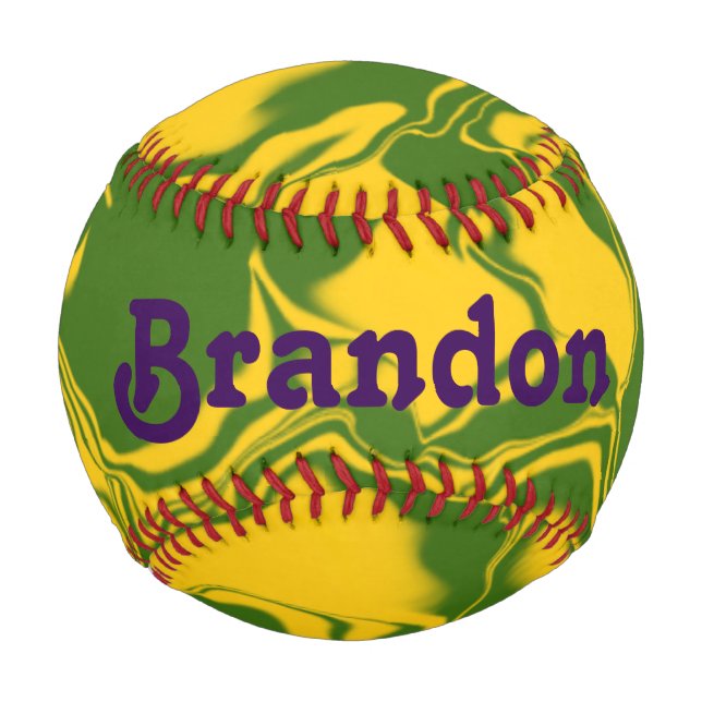 Green and Gold Waves Baseball (Front)