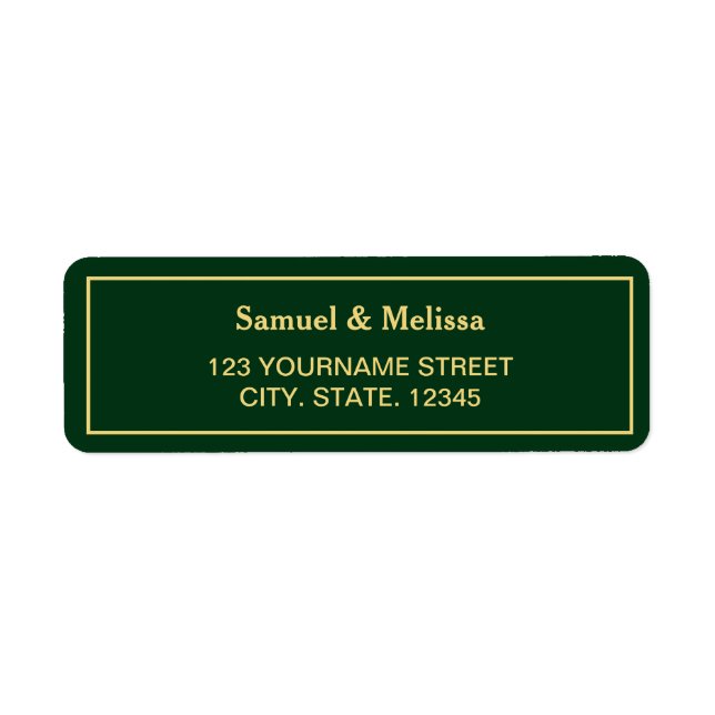 Green and Gold Wedding (Front)