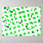 Green and grey glitch dots  poster<br><div class="desc">Green and grey glitch dots. For abstract and glitch art lovers.</div>