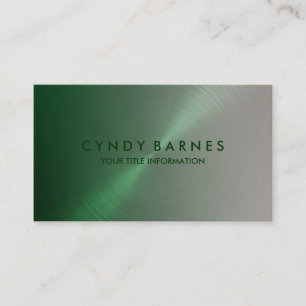 Green and Grey Sheen Business Card