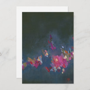 Green and Jewel Tones Abstract Art Painting Card