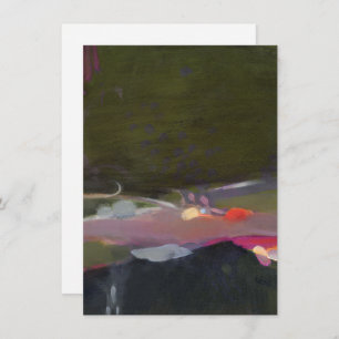 Green and Jewel Tones Abstract Art Painting Card