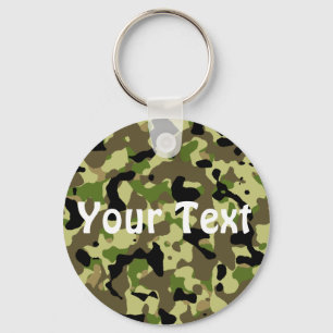 Green and Khaki Keychain