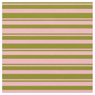 Green and Light Pink Coloured Pattern Fabric