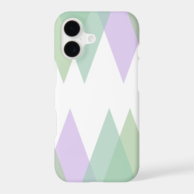 Green and lilac triangles (Back)
