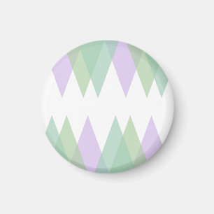 Green and lilac triangles magnet