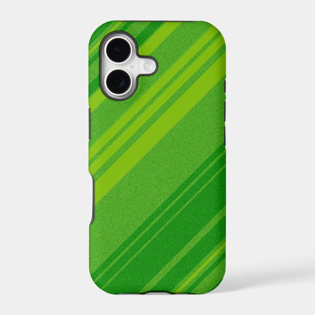 Green and Lime Stripes Pattern (Back)