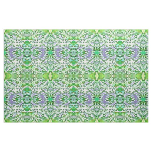 Green and Mauve Camouflage Pattern Fabric (Fat Quarter)