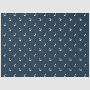 Green and Navy  Nautical Series Design 16 Tissue Paper