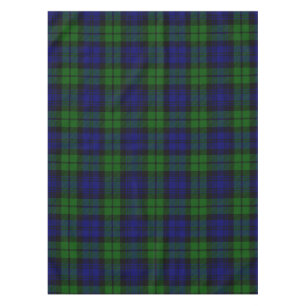 Green and navy Tartan Tablecloth