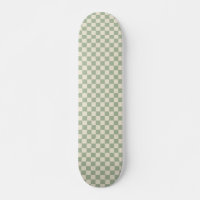 Green and Off White Chequerboard