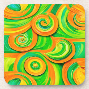 Green and Orange Spiral Coaster