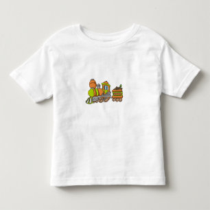 Green and Orange Train Toddler T-Shirt